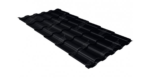 Металлочерепица кредо 0,45 Drap RAL 9005 черный купить в Бийске