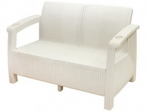 Двухместный диван Yalta Sofa Seаt белый купить в Бийске