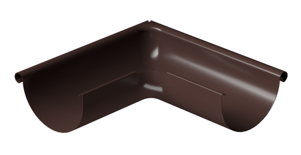 Угол внешний 90° D125 Döcke STAL PREMIUM Шоколад, (RAL 8019) купить в Бийске