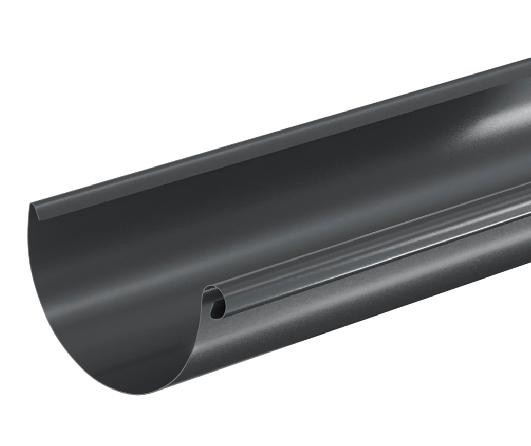Водосток Aquasistem, система 125x90 - Водосточный желоб 3.00м RAL 7024 Тёмно-серый купить в Бийске