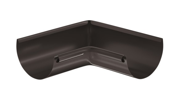 Водосток Aquasistem, система 125x90 - Угол желоба, внутренний 90° RR 32 Тёмно-Коричневый купить в Бийске