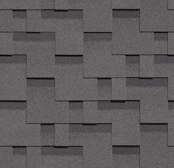 Гибкая черепица Docke, коллекция Тетрис – Серый купить в Бийске