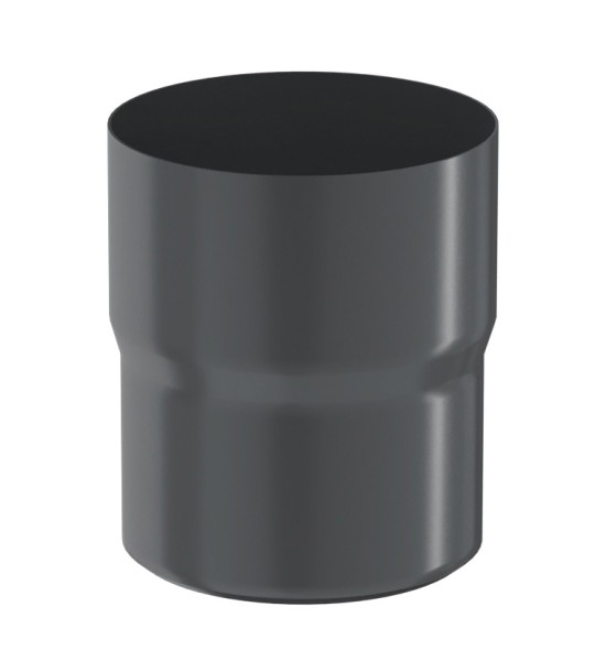 Водосток Aquasistem, система 125x90 - Соединитель трубы RAL 7024 Тёмно-серый купить в Бийске