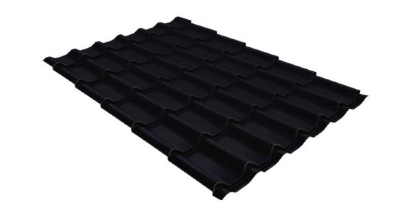 Металлочерепица классик GL 0,5 Velur20 RAL 9005 черный купить в Бийске