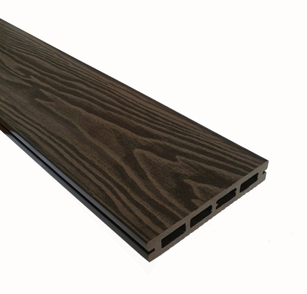 Террасная доска из ДПК Terrapol Смарт 3D Пустотелая с пазом Венге Соренто купить в Бийске