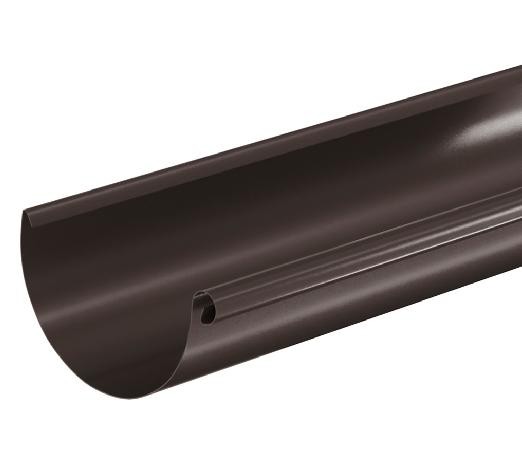 Водосток Aquasistem, система 125x90 - Водосточный желоб 3.00м RR 32 Тёмно Коричневый купить в Бийске