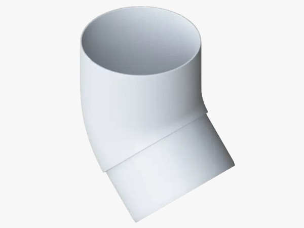 Водосток Альта-Профиль ПВХ – Колено 45 (белый) купить в Бийске