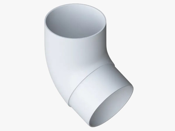 Водосток Альта-Профиль ПВХ – Колено 67 (белый) купить в Бийске