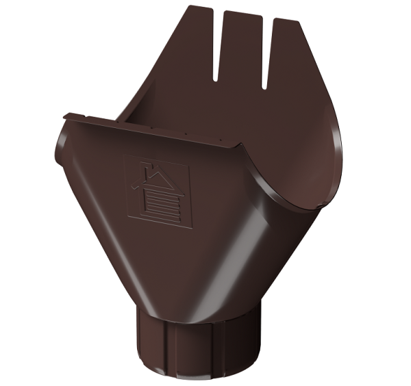 Воронка желоба D125 Döcke STAL PREMIUM Шоколад, (RAL 8019) купить в Бийске