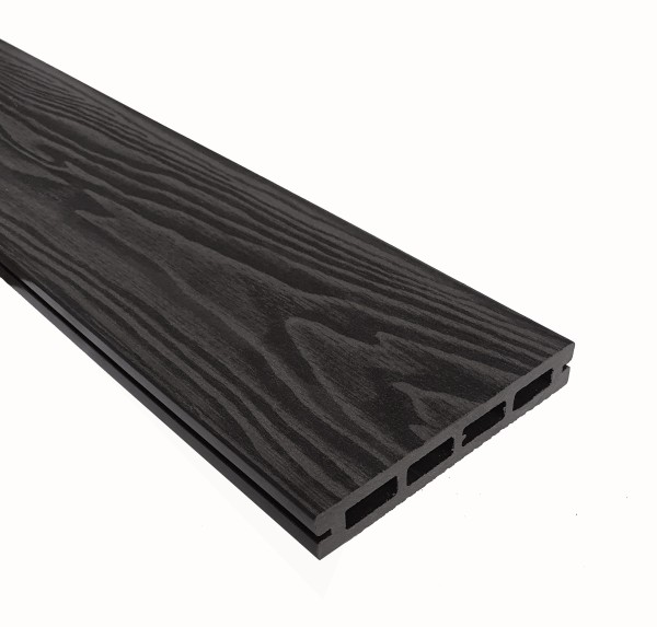 Террасная доска из ДПК Terrapol Смарт 3D Пустотелая с пазом Черное дерево купить в Бийске