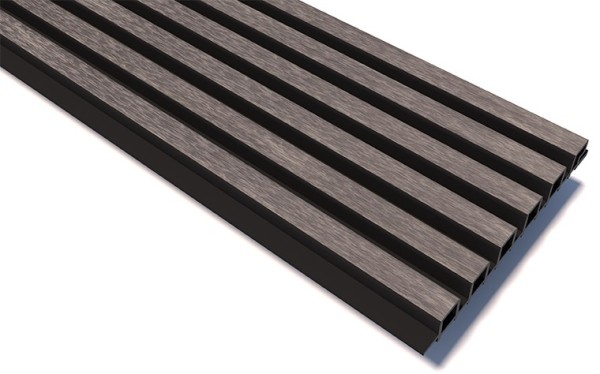 Реечные панели WOODVEX Lines Ultra Smoke gray купить в Бийске