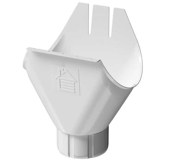 Воронка желоба D125 Döcke STAL PREMIUM Пломбир, (RAL 9010) купить в Бийске