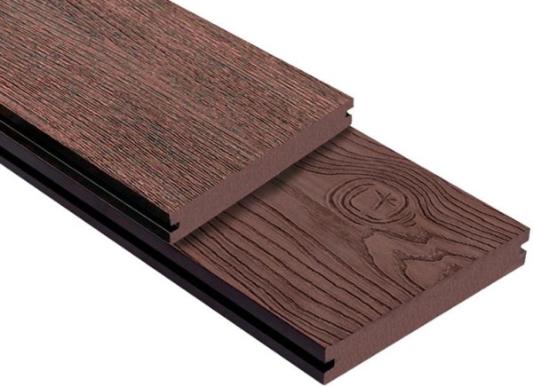 Террасная доска ДПК Outdoor 3D полнотелая STORM/OCEAN BROWN коричневая микс купить в Бийске