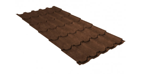 Металлочерепица квинта плюс GL 0,5 Safari Twincolor Brown купить в Бийске