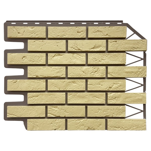 Фасадная панель FineBer, Кирпич Баварский, Песочный купить в Бийске