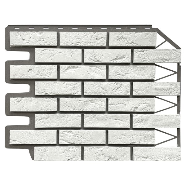 Фасадная панель FineBer, Кирпич Баварский, Белый купить в Бийске