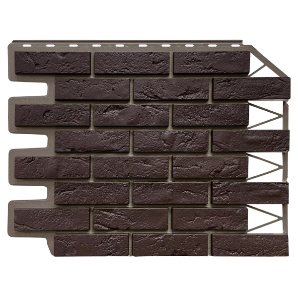 Фасадная панель FineBer, Кирпич Баварский, Темно коричневый купить в Бийске