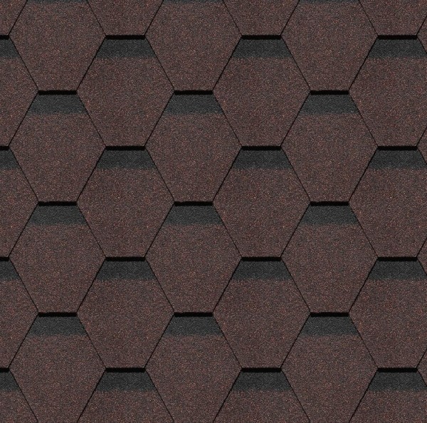 Гибкая черепица Docke, коллекция Шеффилд – Корица купить в Бийске