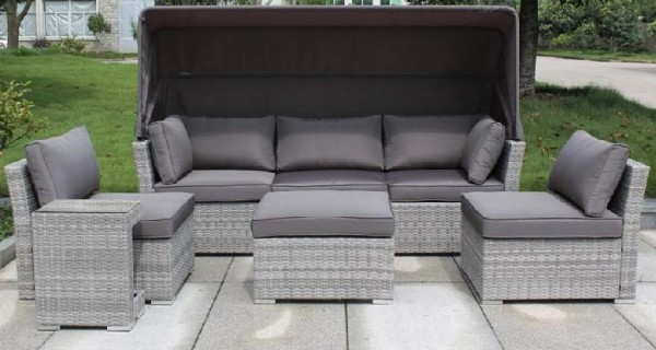 Диван-Трансформер AFINA плетеный из иск. ротанга AFM-320G Grey купить в Бийске