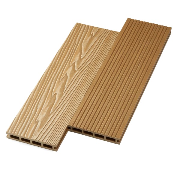 Террасная доска ДПК NanoWood двусторонняя New 3D тиснение + вельвет Орех купить в Бийске