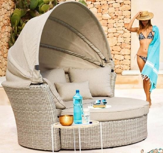 Диван-Трансформер AFINA плетеный из иск. ротанга AFM-325 Beige купить в Бийске