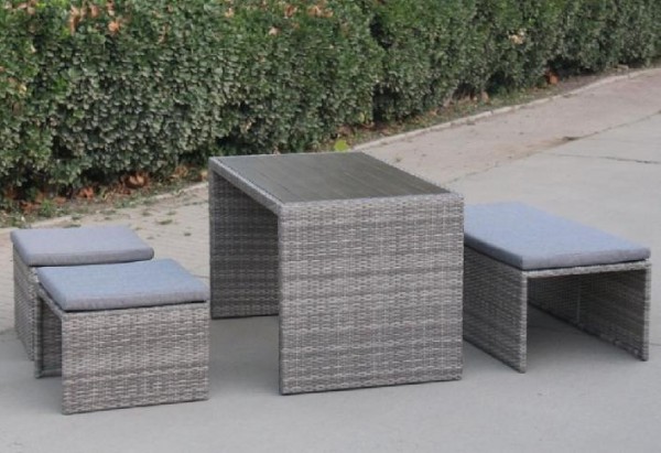Диван-Трансформер AFINA плетеный из иск. ротанга S330G-W78 Grey купить в Бийске