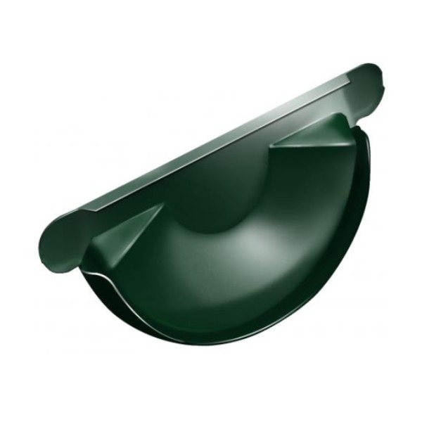 Водосток Grand Line 125x90 – Заглушка желоба RAL 6005 купить в Бийске