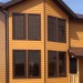 Фиброцементный сайдинг Latonit Красное дерево (RAL 8001/8008) купить в Бийске