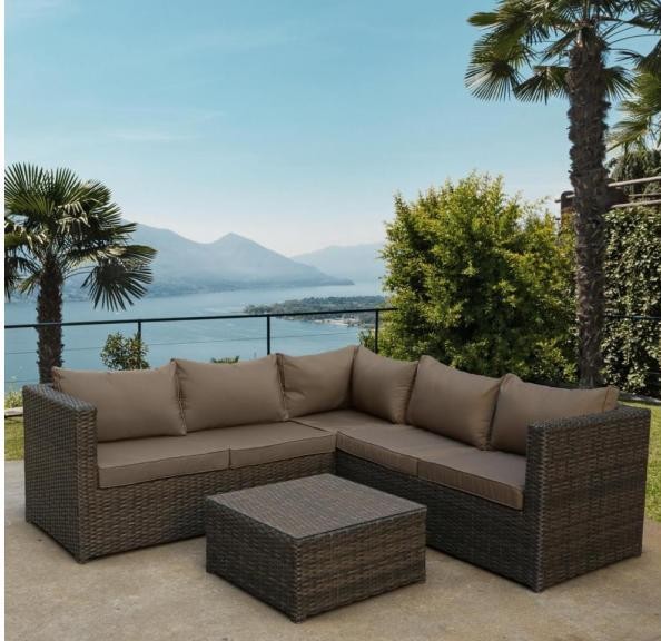 Комплект мебели AFINA плетеной из иск. ротанга YR825A Brown/Beige купить в Бийске