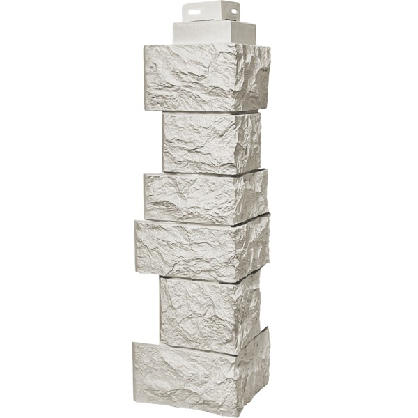 Угол наружный FineBer “Дикий камень” Жемчуг купить в Бийске