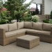 Комплект мебели AFINA плетеной из иск. ротанга YR825B Beige купить в Бийске