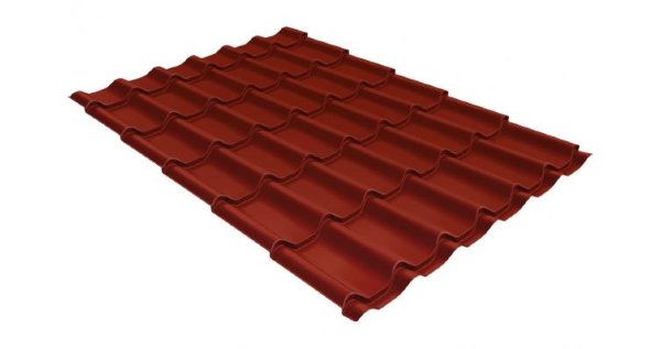Металлочерепица классик 0,5 Satin RAL 3009 оксидно-красный купить в Бийске