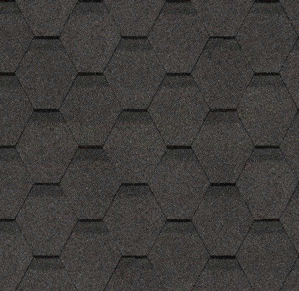 Гибкая черепица Docke, коллекция Шестигранник Серый купить в Бийске