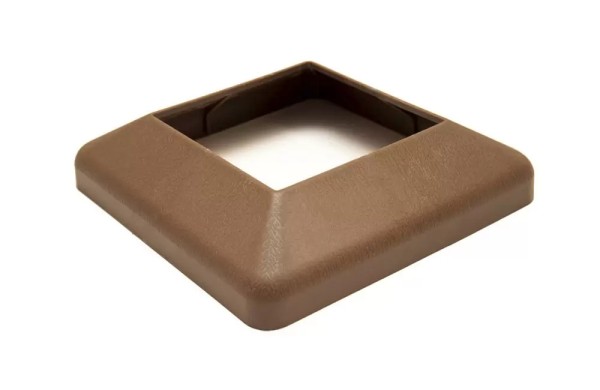 Крышка нижняя ПВХ для столба Deckart 100х100 Шоколад купить в Бийске