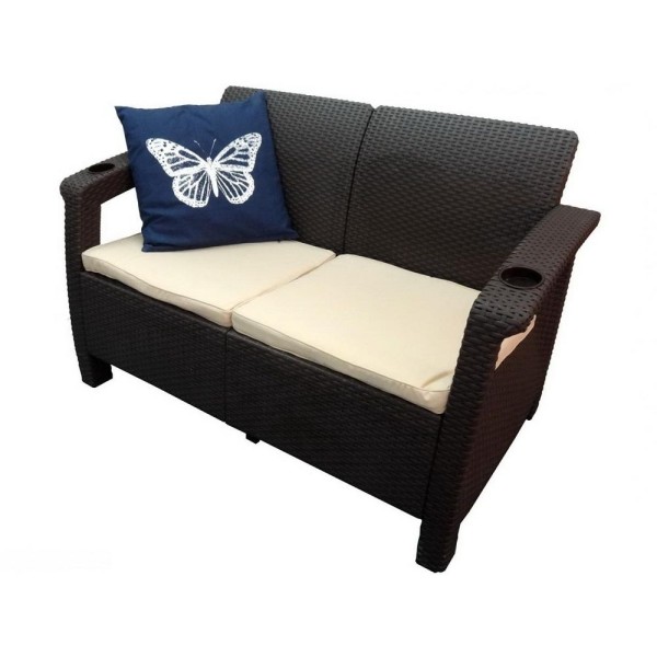 Двухместный диван Yalta Sofa Seаt венге купить в Бийске