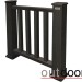 Ограждение из ДПК Outdoor Классик 3D STORM чёрный купить в Бийске