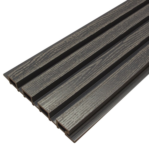Фасадная доска из ДПК Faynag Wood Рейка Мокрый Асфальт купить в Бийске