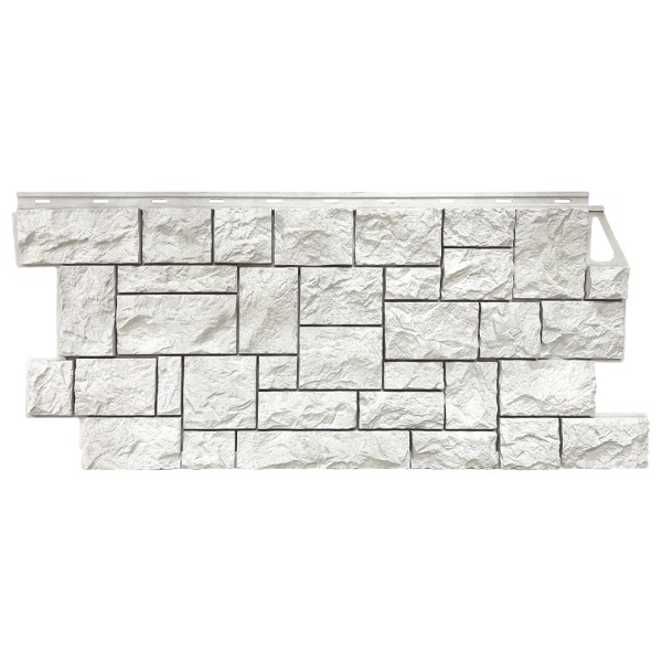 Фасадная панель FineBer, Камень Дикий, Жемчужный купить в Бийске