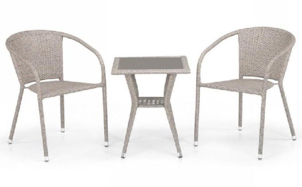 Комплект плетеной мебели AFINA из иск. ротанга T25C/Y137C-W85 Latte 2Pcs купить в Бийске