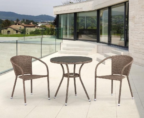 Комплект плетеной мебели AFINA из иск. ротанга T282ANT/Y137C-W56 Light Brown 2Pcs купить в Бийске