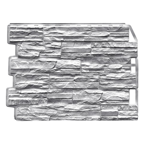 Фасадная панель FineBer, Скол - Светло-серый купить в Бийске