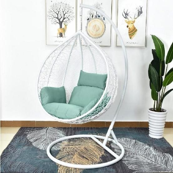 Кресло Подвесное из искусственного ротанга AFM-168A-L White/Green купить в Бийске