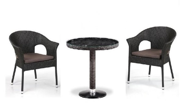 Комплект плетеной мебели AFINA из иск. ротанга T601/Y79A-W53 Brown 2Pcs купить в Бийске
