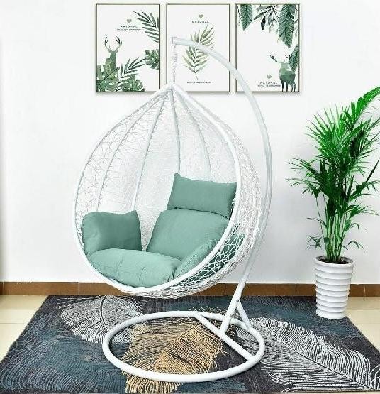 Кресло Подвесное из искусственного ротанга AFM-168A-XL White/Green купить в Бийске