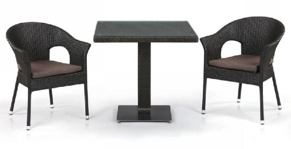 Комплект плетеной мебели AFINA из иск. ротанга T605SWT/Y79A-W53 Brown 2Pcs купить в Бийске