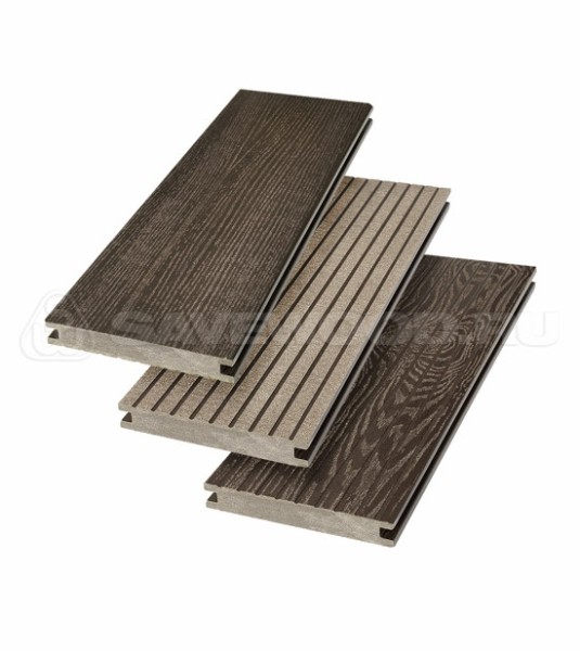 Террасная доска SW Fraxinus (R) полнотелая «SaveWood» Темно-коричневый купить в Бийске
