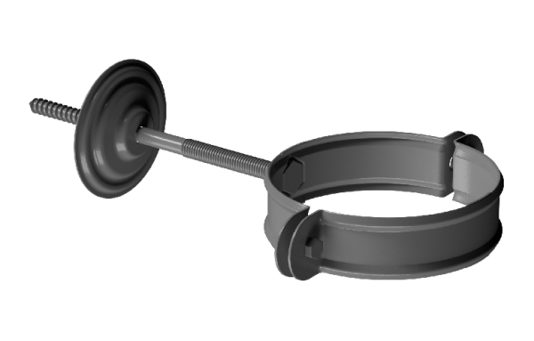 Хомут трубы D90 Döcke STAL PREMIUM Графит, (RAL 7024) купить в Бийске