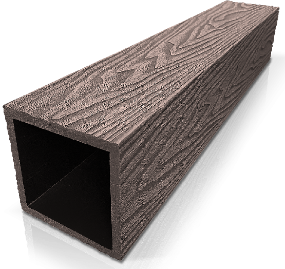 Столб ДПК 3D GardenParkett фактура дерева Венге купить в Бийске