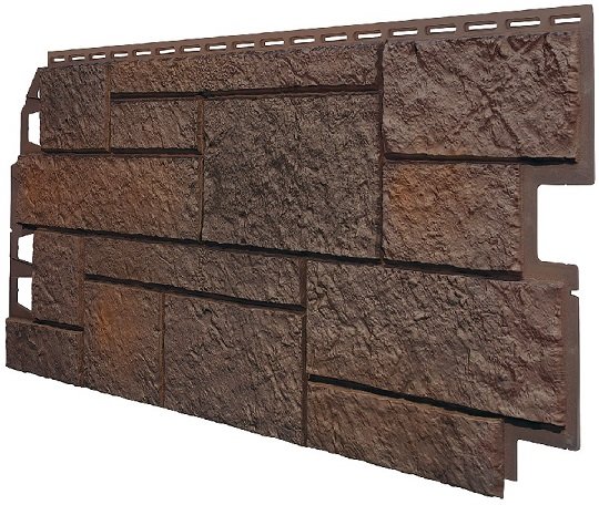 Фасадная панель VOX Sandstone (Сандстоун) темно коричневый купить в Бийске
