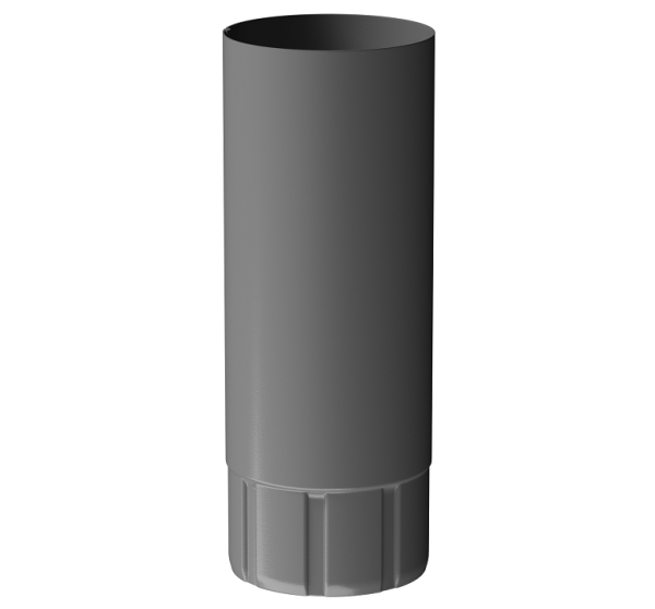Труба водосточная 1 м D90 Döcke STAL PREMIUM Графит, (RAL 7024) купить в Бийске